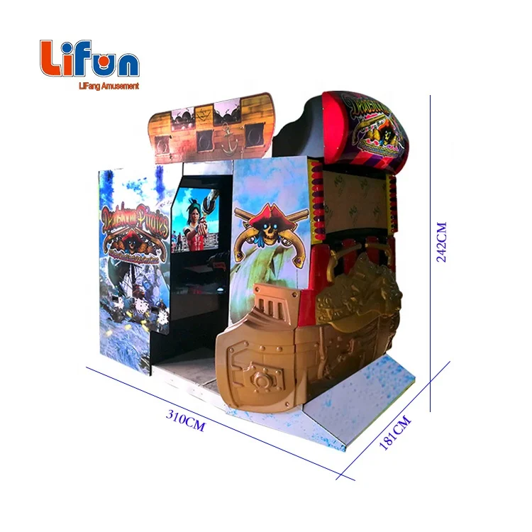 High Quality Coin Operated Gun Laser Shooting Simulator Deadstorm Pirates Arcade shooting Game Machine For Sale