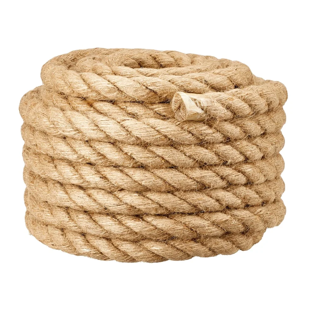 Wholesale Custom Eco-Friendly 100% Natural and Biodegrade 3 Strand Jute Rope Manufacturer from Bangladesh