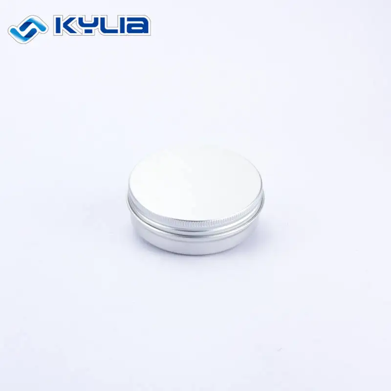 68*25mm Natural Color Packaging 2oz 60ml Tin Can Empty Custom Round Tin Aluminium Jar For Pomade