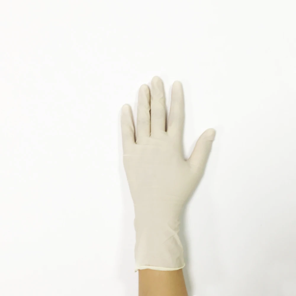 Wholesale Latex Powder Glovees Disposable Medical Latex Exam Glovees Powdered White 9 inch long 5g Natural Disposable Latex