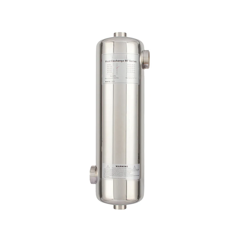 Factory Wholesale Stainless Steel Tubular Pool Heat Exchanger Heat Pump Swimming Pool Heating System