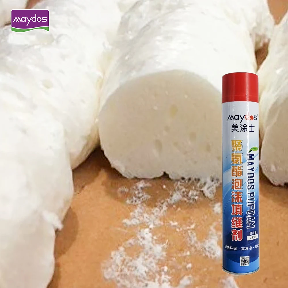 Fast Drying PU Foam Glue Adhesive 750ml PU Foam Spray Sealant Polyurethane Construction Joint Sealant