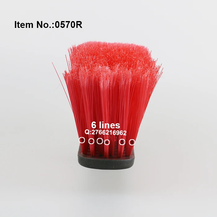 HQ0570R red color brush bristle soft broom for indoor cleaning
