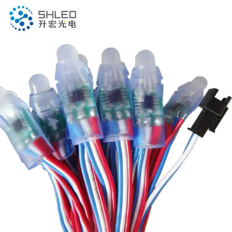 Цифровой светодиодный пиксельный светильник 12 мм WS2811 IC полноцветный модуль