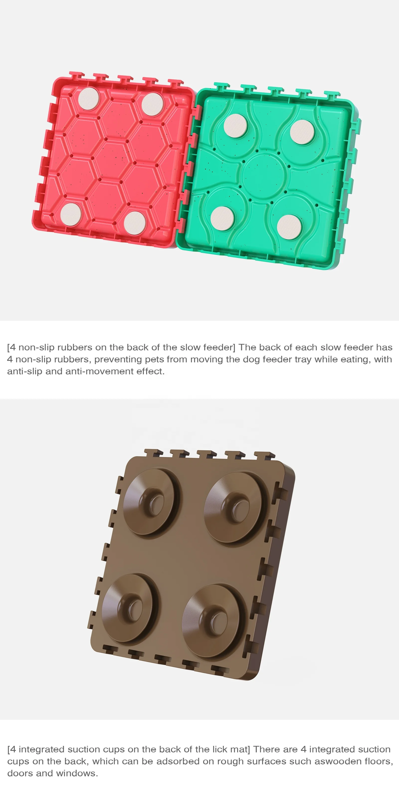 Slow Feeder Pad Customized Dog Puzzle Toys Feeder Mat Slow Feeder Pad Treat Dispensing Lick Pad Mat