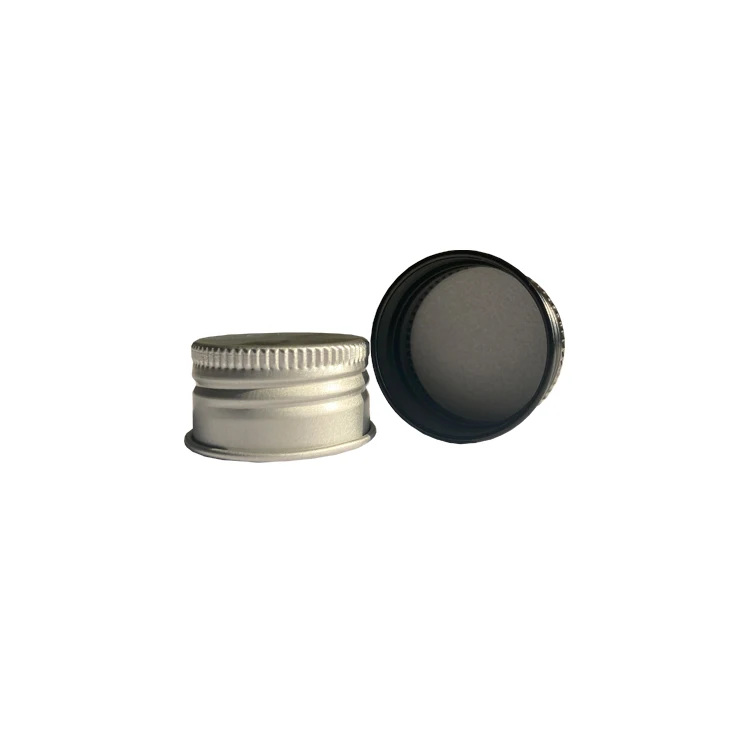 28mm Threaded Screw Perfume Test Tube Gold Ropp Plastic Jar pet Bottle Aluminum Cap