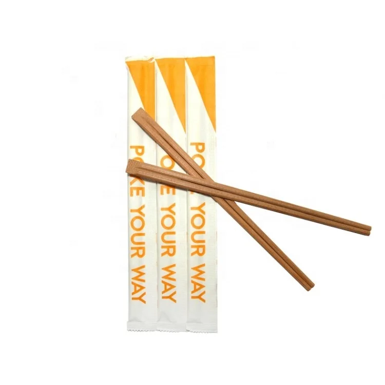 Custom Logo Engraved Chopsticks Personalized Korean Sushi Paper Sleeves Cover Bamboo Chopstick