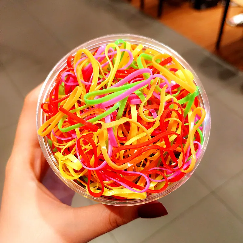 Factory direct canned color hair loop does not hurt the hair kids elastic for girls and baby and hair rubber band