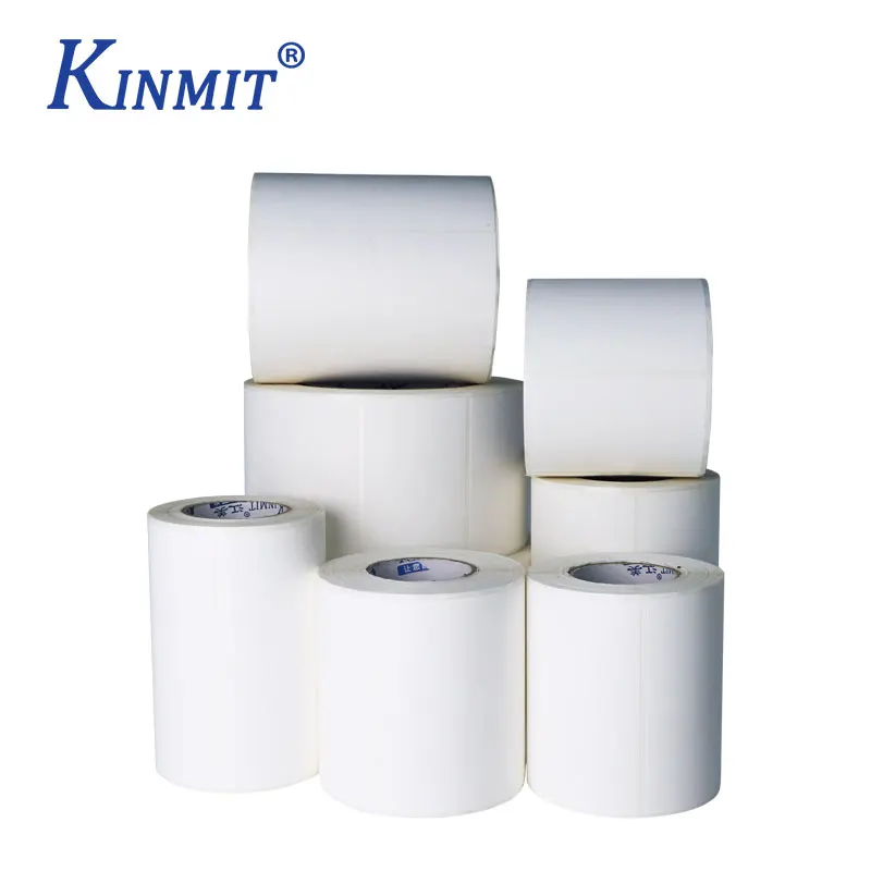 Roll blank 4x6 inch 100x150mm direct thermal paper barcode shipping address adhesive label sticker for Z ebra Dymo printer