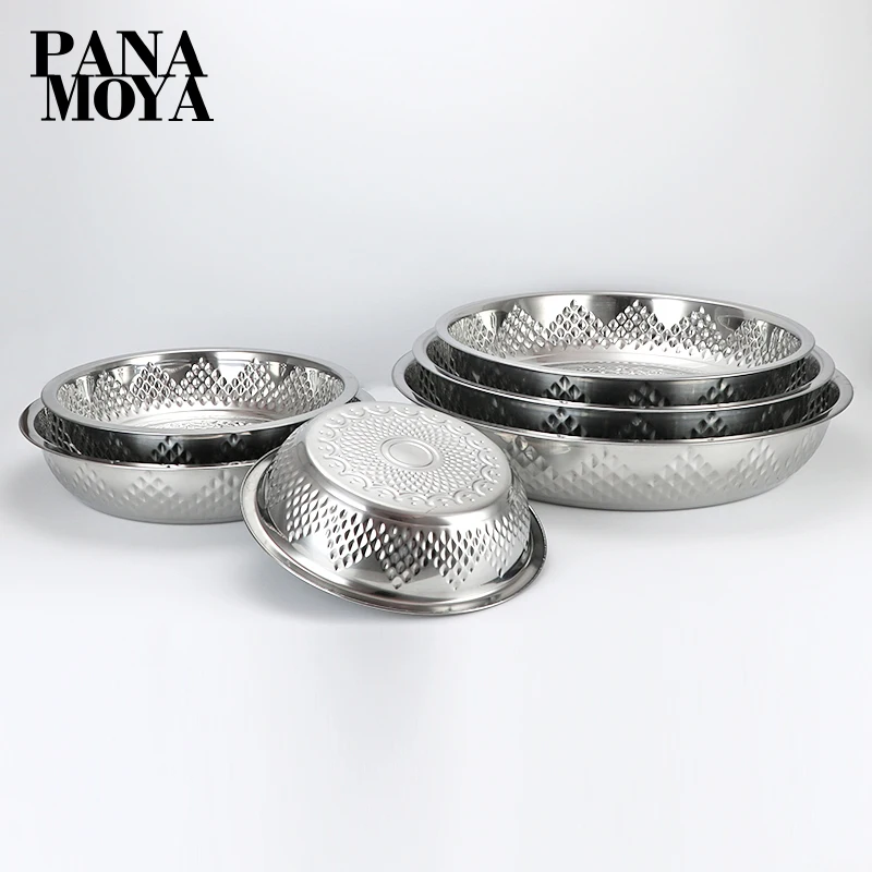 Factory Direct Sale Stainless Steel Basin Hot Selling Restaurant Hotel Kitchen Oversized Vegetable Washing Basin
