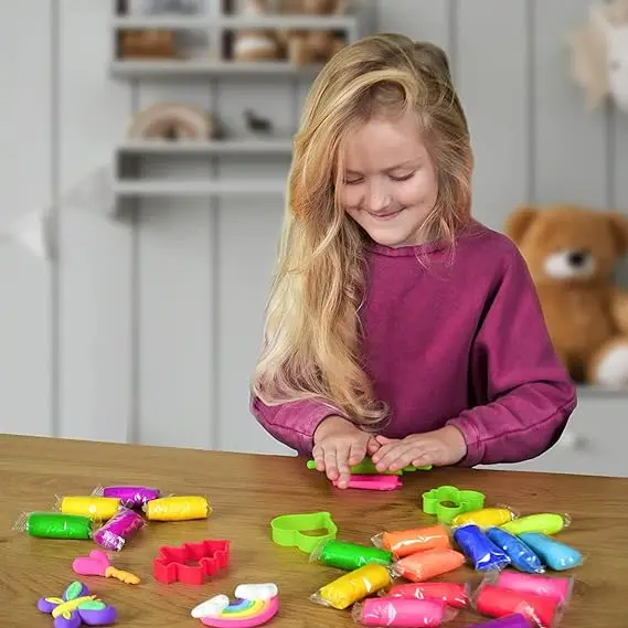 Manufacturer Factory Modeling Play Dough Kids Diy Intelligent Toy Plasticine Super Kitchen Multi Tools Set Safe