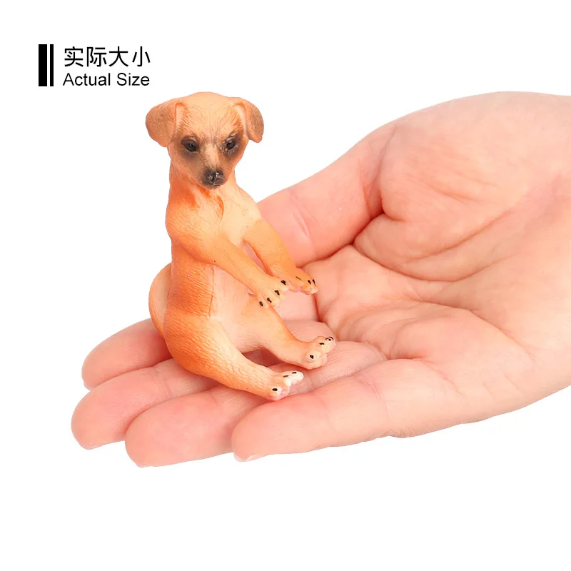 Wholesale Solid PVC Simulation Statue Model Farm Figurines Animal Cat Dog Goat Horse Cow Toys Figures