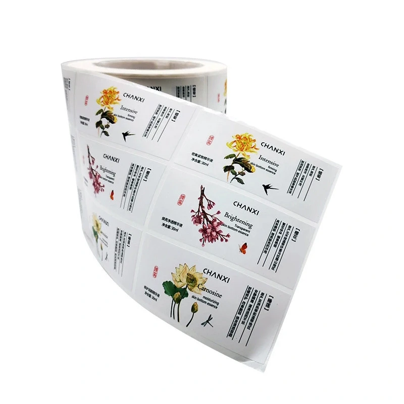 GH-Printing Transparent Label Clear Gold Foil Waterproof Perfume Sticker