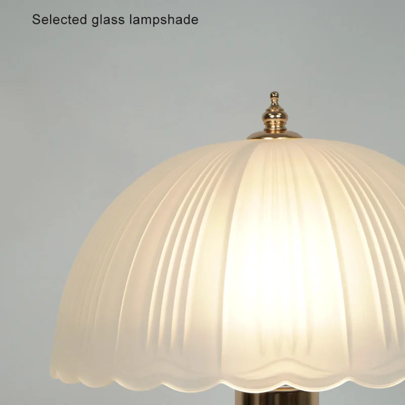 Led Night Desk Glass Light Luxury Decorative Bedroom Living Room Bedside Table Lamp Light