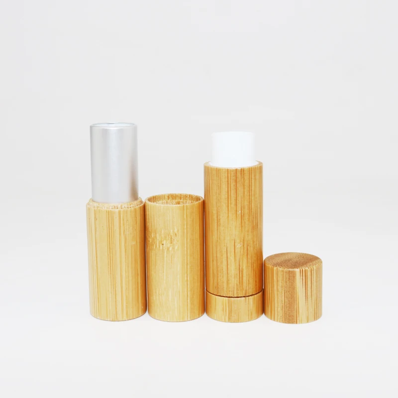 Cosmetic Container 5g Empty Lip Blam Tubes Makeup Container Bamboo Lip Balm Tube