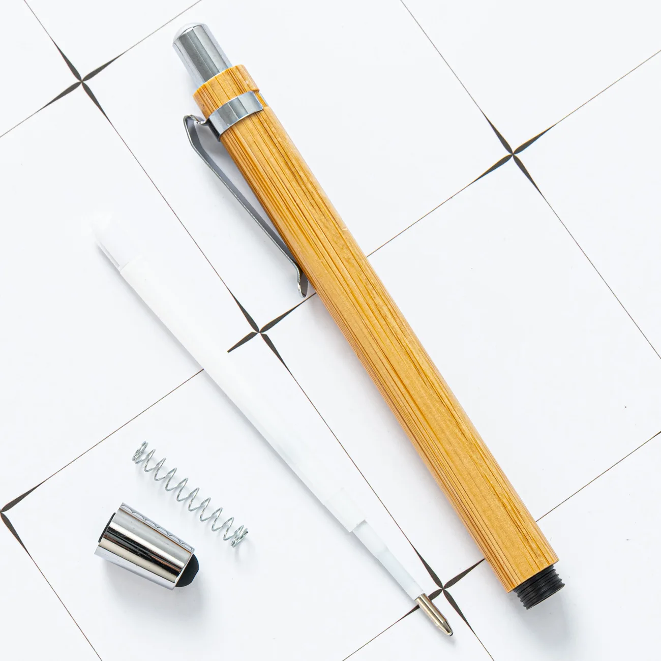 Wholesale Touch Screen Bamboo Pens Blank Personalized Engraving Wood Ball Pen Promotion Bamboo Ballpoint Pen