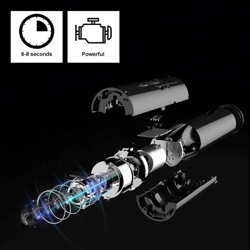 Hot Selling Automatic Wine Corkscrew One Touch Button Reusable Electric Opener Battery Operated Bottle Openers With Foil Cutter