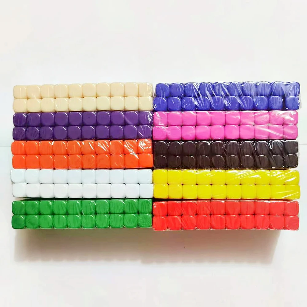 Spot D6 16mm Rounded Glossy logo Engraving Printing Custom Dice Colorful Blank Solid Acrylic Dice Game Board Game