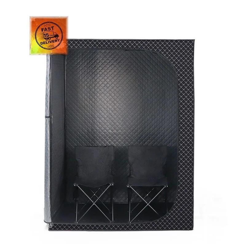 Indoor Folding Sauna Home Use 2 Person Spa Wet Steam Sauna Tent with Boiler Heater