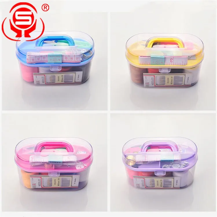 
2019 big professional sewing kit DIY home travel sewing kit with storage box 