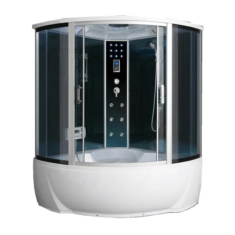 Luxury sexy corner install bathroom shower cabin room and tub combo with useful functions