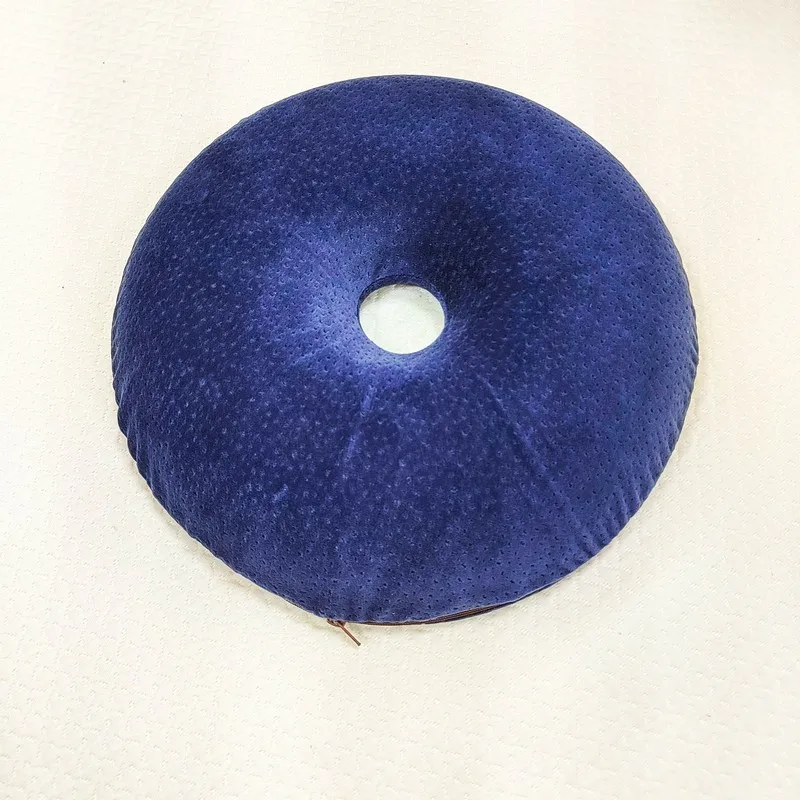 Bedsore Prevention Relieve Hemorrhoid Pain Doughnut Shape Memory Foam Seat Cushion