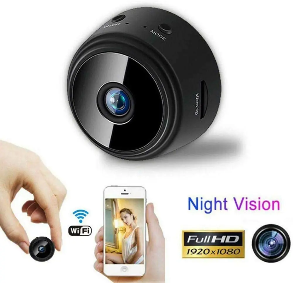 
WiFi Wireless Video Camera HD 1080P Small Mini Camera wifi for Indoor Home Security 