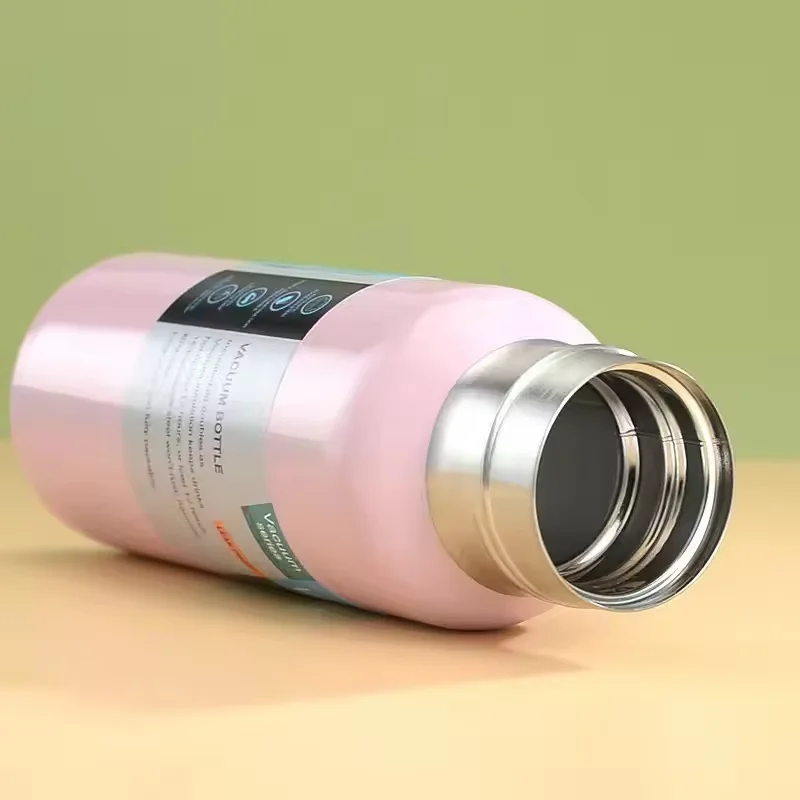 Business 500ml Gift Box Set Portable Business Cup Stainless Steel Thermos Cup One Cup Flasks Water Bottle With 3 Lids