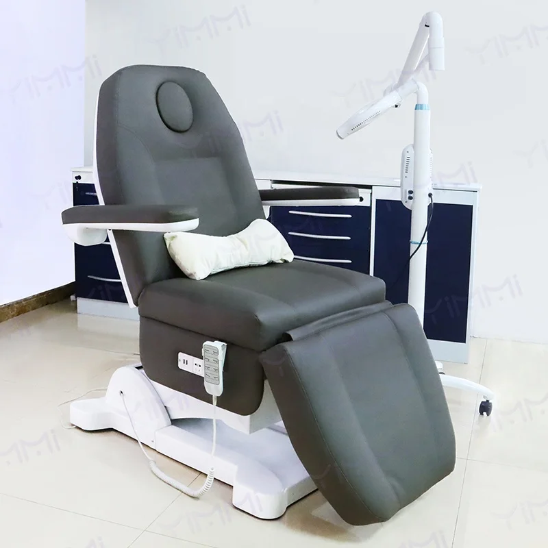 Eyelash Stretcher Adjustable Massage Tables and Couch Nail Salon Furniture Black Electric Beauty Bed Remote Control