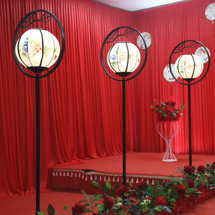 
New wedding props Han Tang Chinese style GD road lead Han Tang wedding antique iron Han Tang Lantern Road lead 