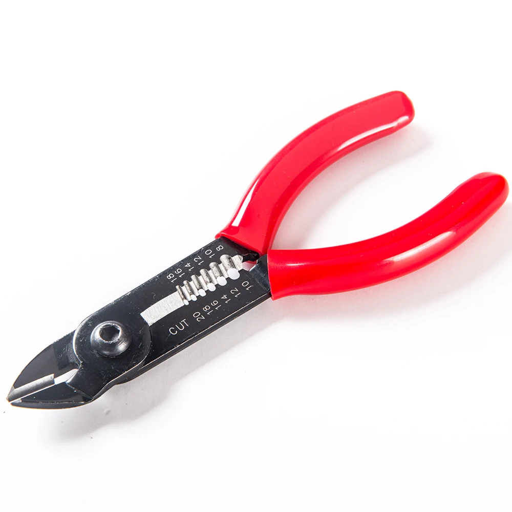 Awg20-10 Electrical Electrician Milling Teeth Hand Crimpadora Network Cable Terminal Fiber Optic Wire Cutting Tool Wire Stripper