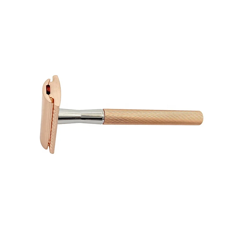 Профессиональная Бритва для волос, безопасная бритва для парикмахера, бикини, металлическая бритва с двойными лезвиями для женщин