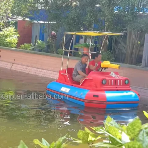 Customized tank water gun rubber boat navy blue HDPE thickened wear-resistant plastic transparent boat foam machine