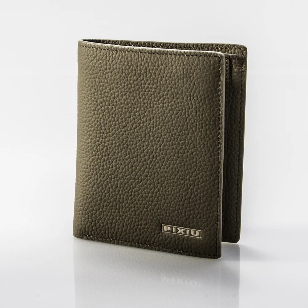 Factory Wholesale RFID Blocking Vintage Trifold  Genuine Leather Wallet