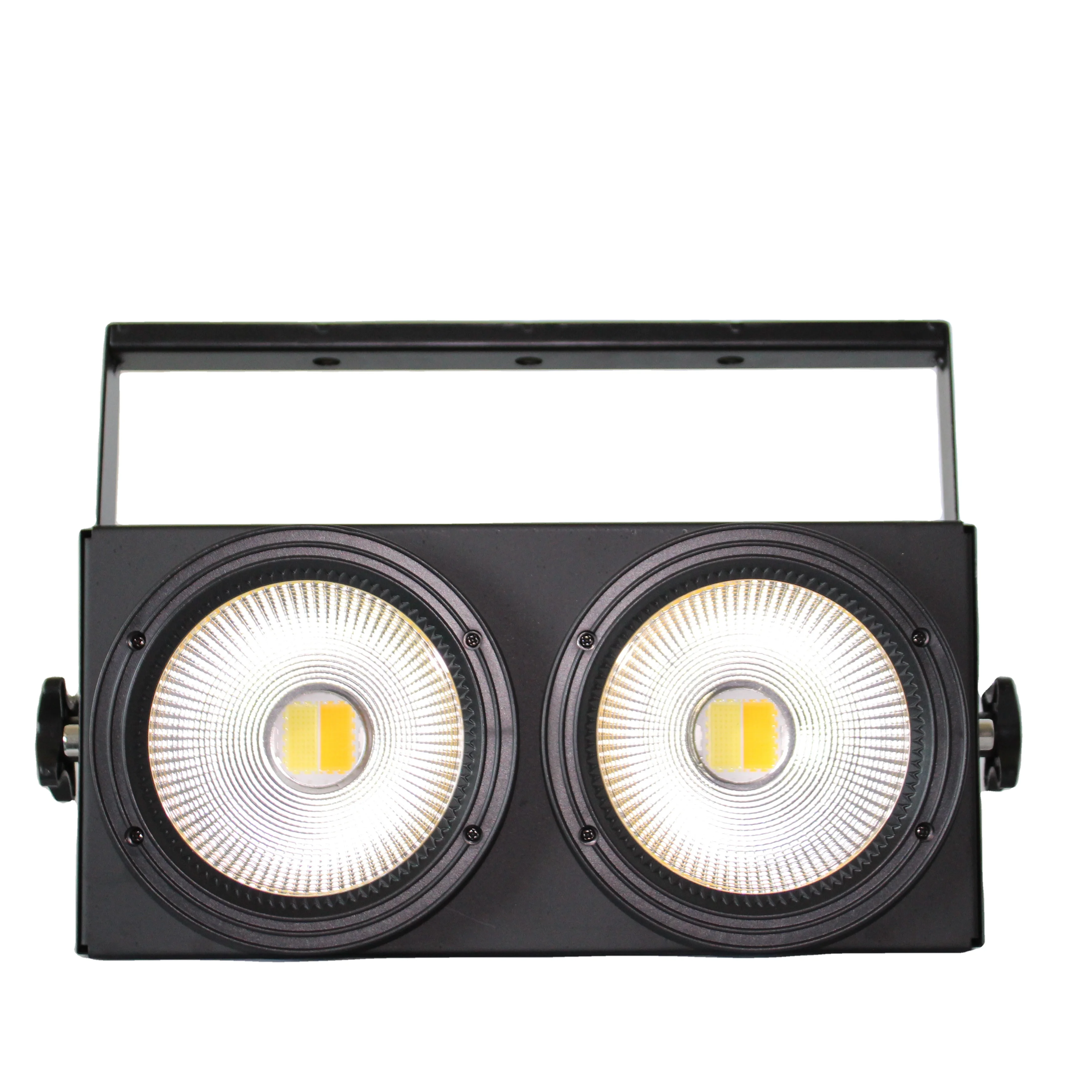 2*100W Eyes Warm White + Cold White cob LED Matrix blinder light COB LED studio stage light COB audience blinder