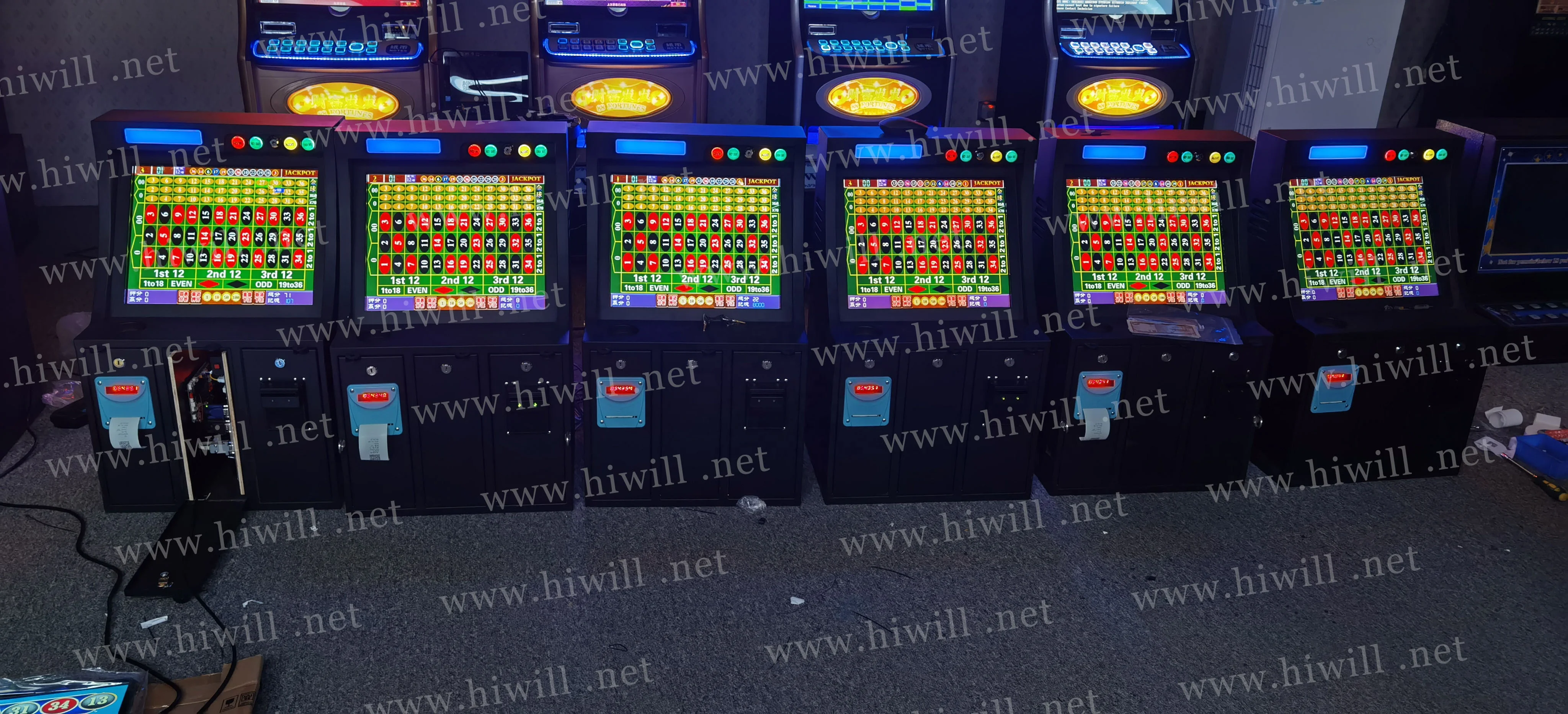 High Quality 3 Player Super Mega Ball Roulette Machine Wall Electronic Roulette Slot Machine Factory Price for sale