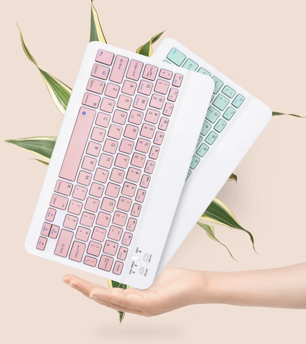 New Arrival 78 keys office gift tablet BLE coloful wireless keyboard for ipad PC mini keyboard