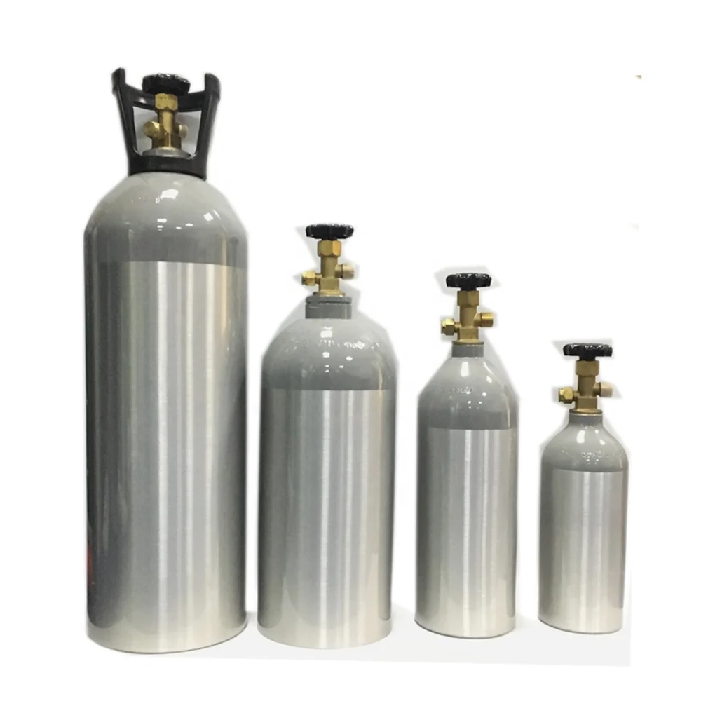 5/10 liter medical aluminum oxygen cylinder portable gas cylinder