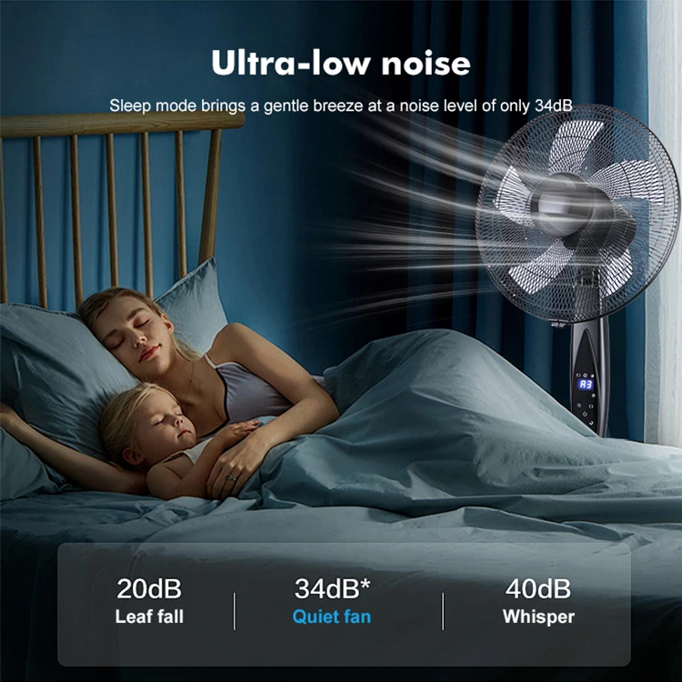 high speed  electric oscillating stand fan price energy-saving with remote for home