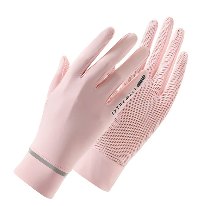 Летние солнцезащитные перчатки, крутые дышащие сетчатые перчатки для вождения, езды на велосипеде, перчатки для сенсорного экрана, женские перчатки для защиты от УФ-лучей