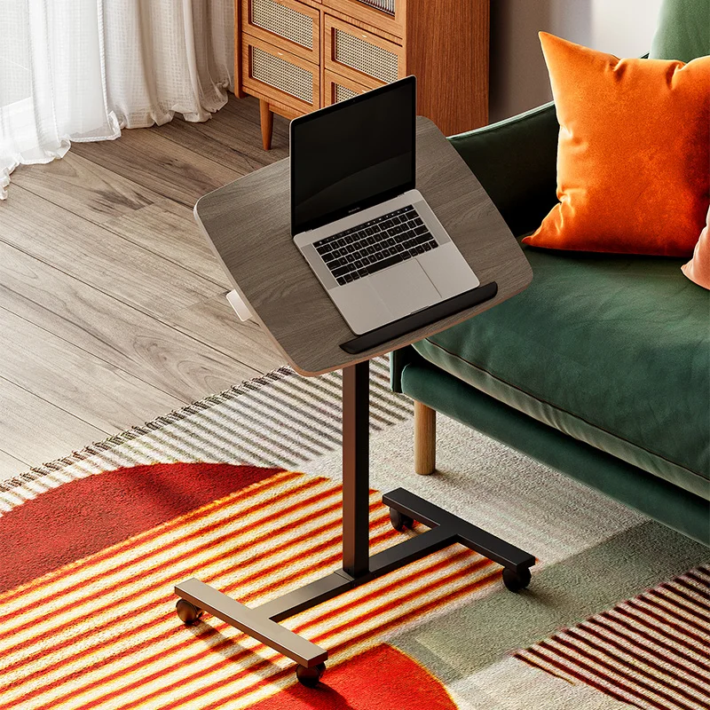  Movable Height Adjustable Small Computer Desk Home Office Sit Stand Writing Study Tables Folding Uplift Laptop
