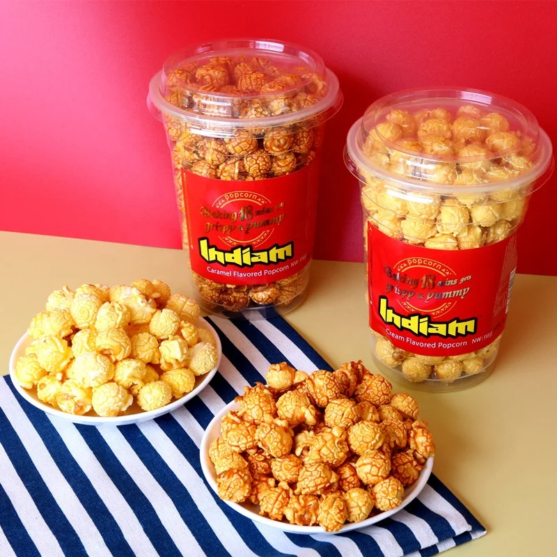 High-end Chinese healthy snack non-fried popcorn low calorie puffed food
