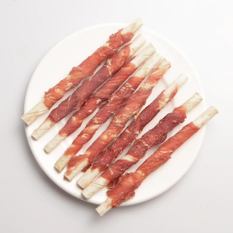 Акция высокое качество Прямая продажа с завода еда для собак лакомство домашних животных утка Воловья кожа палочка жевания