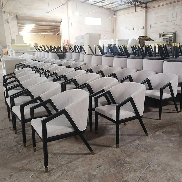 Unique Design Wholesale Modern Armrest Fabric Restaurant Dining Room Chair For Hotel
