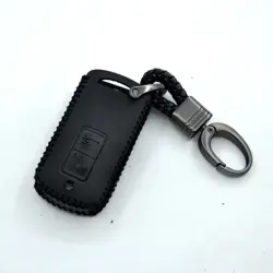 Genuine Leather Motorcycle Key Cover for  Click 150 Keychains Keybag Case 2 Buttons