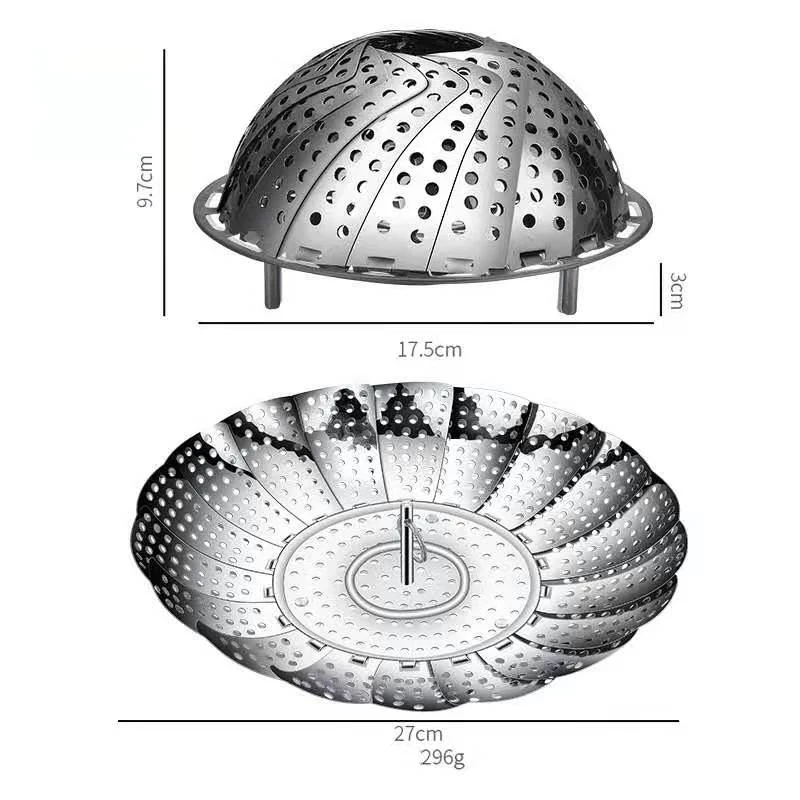 
stainless steel utensils steamer basket adjustable folding vegetable steamer 