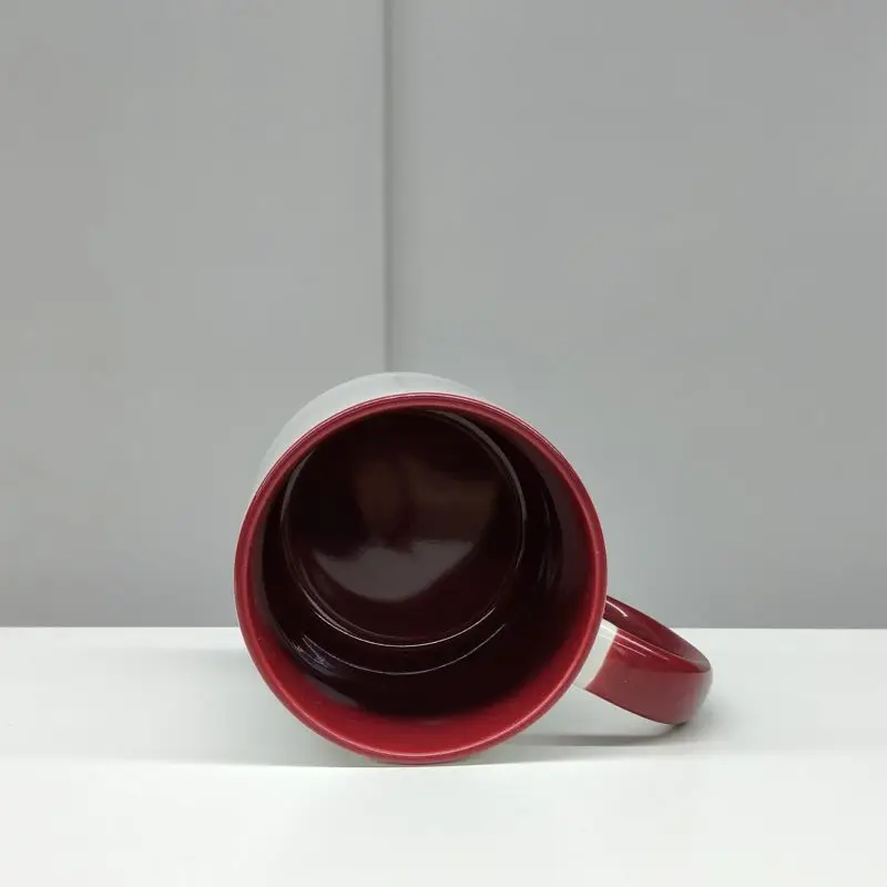 Fashionable Promotional Maroon Sublimation Cartoon Mug Ceramic Cup Coffee