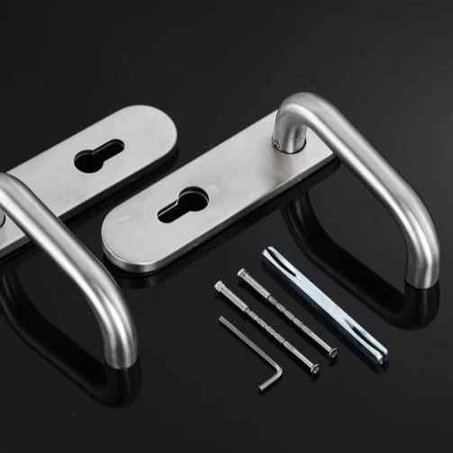 Stainless steel304/201 material SS fireproof door plate handle