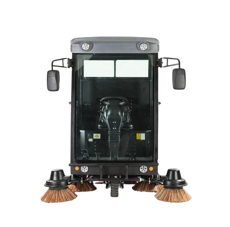 Chinese manufacturer low-cost battery Mini walking multifunctional road sweeper CE