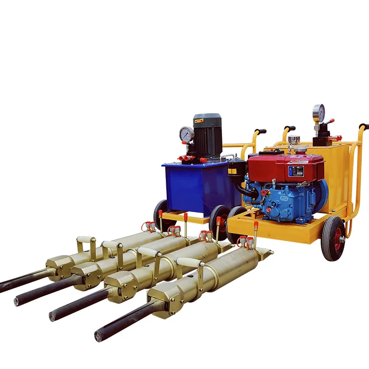 Factory Wholesale Portable Electric Hydraulic Piston Rock Splitter Hydraulic Break Hammer Compressor Machine For Breaking Stone